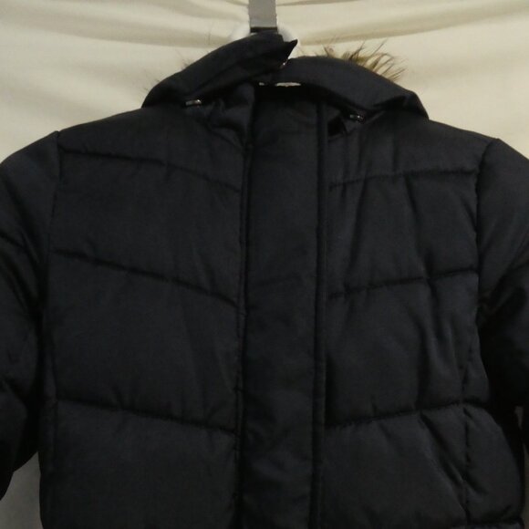 H&M | size 10-11 years | Navy Blue Hooded Quilted Puffer Coat - Parka - Jacket - Picture 5 of 13